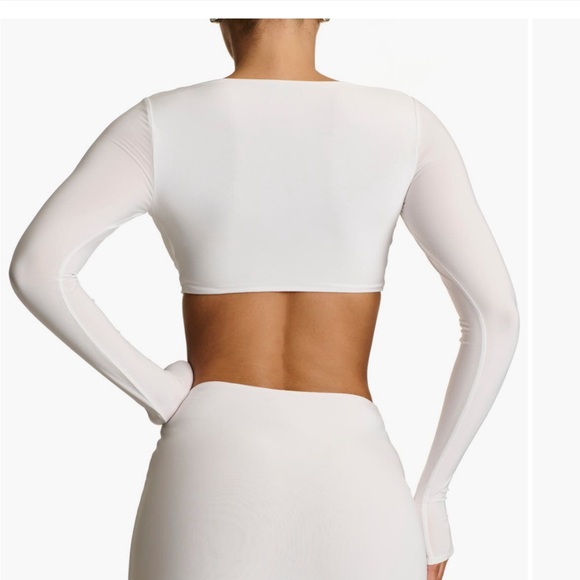 Naked Wardrobe White Ring Detail Cutout Skirt Set - Picture 3 of 7